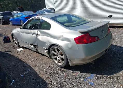 2003 Infiniti G35 Base W/6 Speed Manual z USA, uszkodzony, nr VIN JNKCV54E63M219459